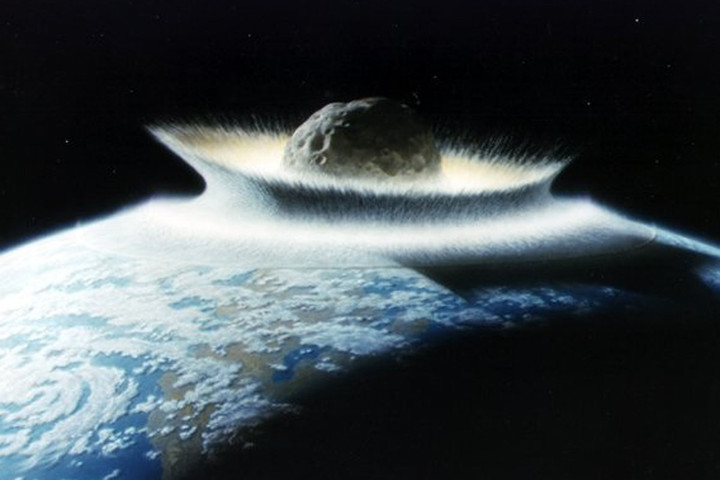 Did the dinosaur killing asteroid put a hole in the earth’s crust?